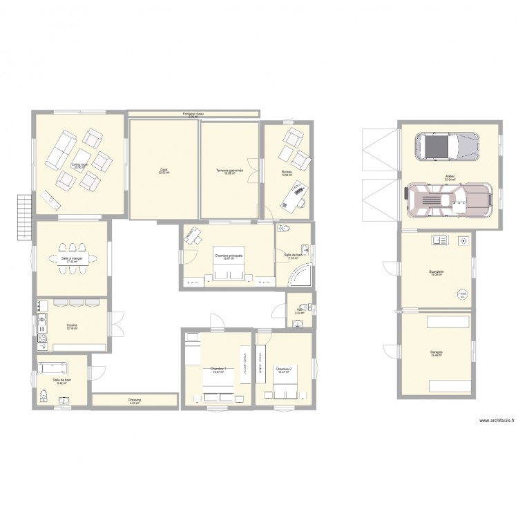 Maison Chauvel type Nettelton 18 07 2017. Plan de 0 pièce et 0 m2
