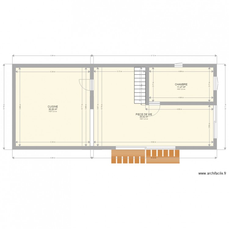 plan de maison 2 pieces