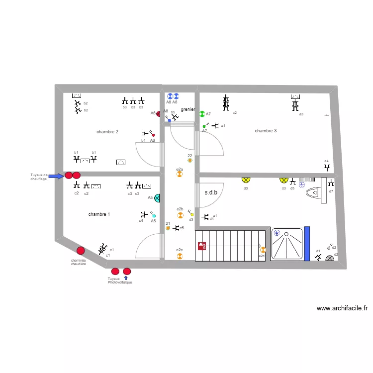 Oli &eacute;tage sans fil  17-08-23 105A fin fin A4?. Plan de 