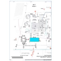 Plan de masse Abri jardin et piscine cotes