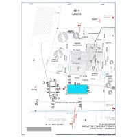 Plan de masse Abri jardin et piscine cotes