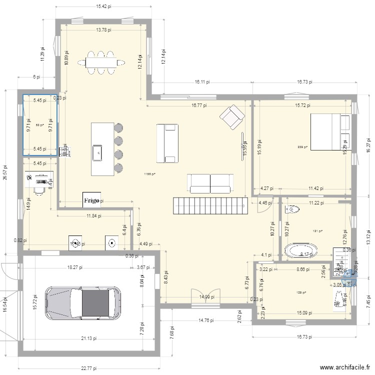 Maison plan 1. Plan de 0 pièce et 0 m2