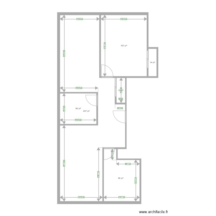 2532 Vimont plan approximatif en pieds. Plan de 0 pièce et 0 m2