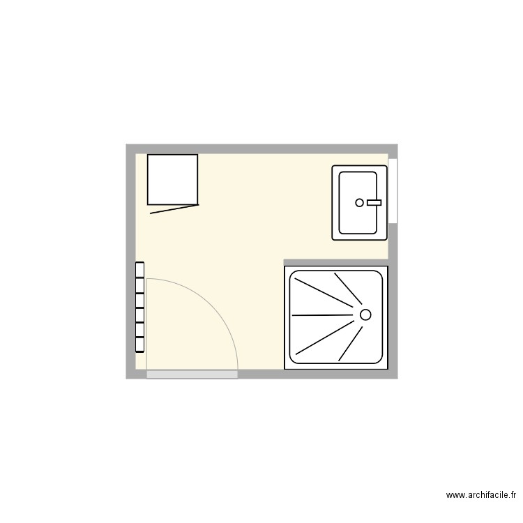 plan après travaux muzellec 2. Plan de 1 pièce et 3 m2