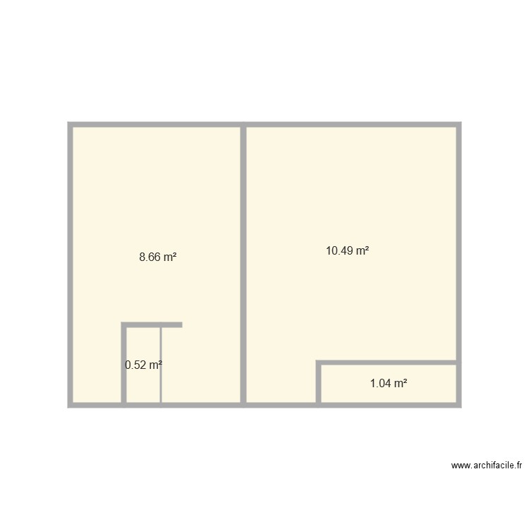 Plan initial. Plan de 0 pièce et 0 m2