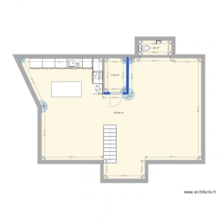 Cud étage 1 rénov ME. Plan de 0 pièce et 0 m2