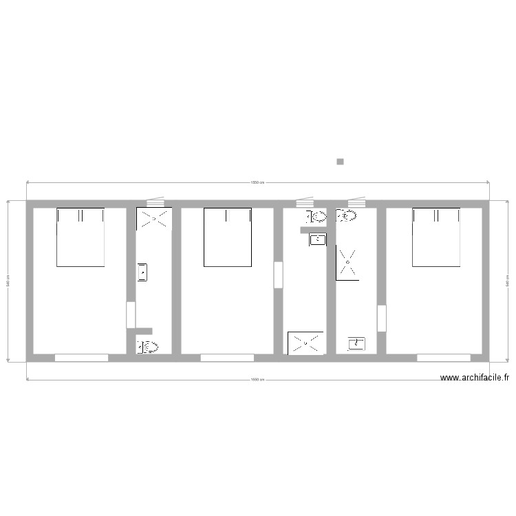 Bungalow 2. Plan de 0 pièce et 0 m2