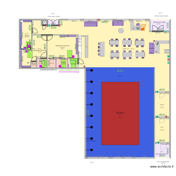 PARTNER S AVENTURE APRES TRAVAUX 2eme dossier. Plan de 16 pièces et 395 m2