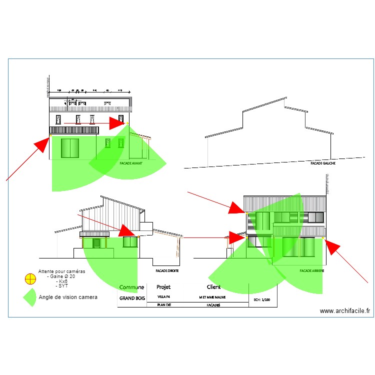 projet villa. Plan de 0 pièce et 0 m2