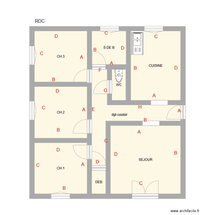 GEAY. Plan de 0 pièce et 0 m2