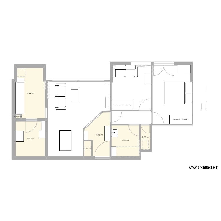 L'esplanade 7eme. Plan de 0 pièce et 0 m2