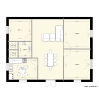 plan maison 90 m