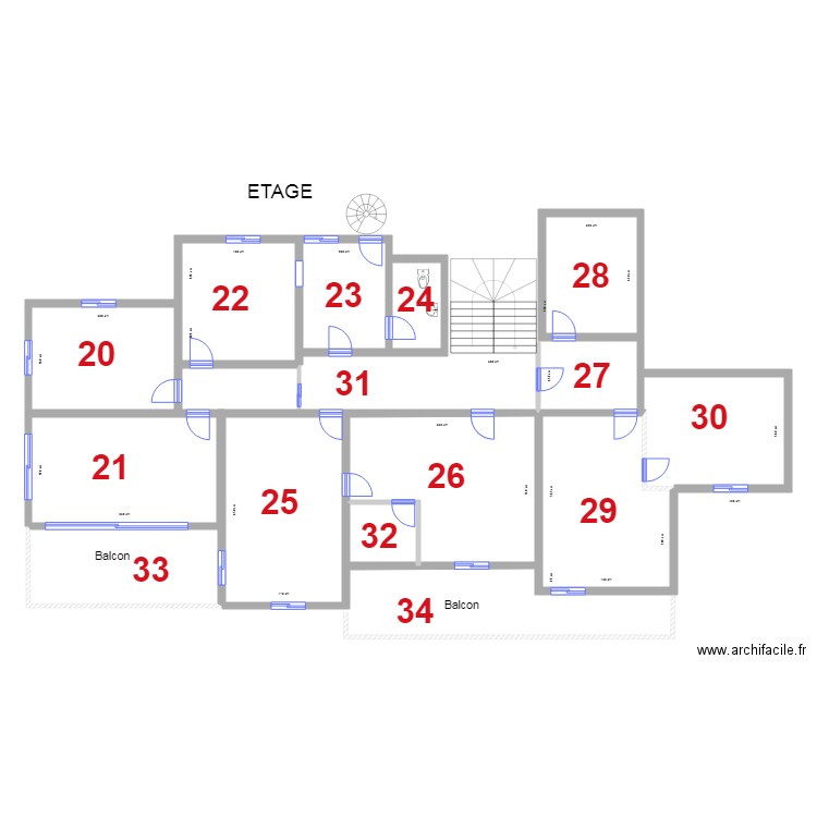 vila Marcory etage etat des lieux. Plan de 0 pièce et 0 m2