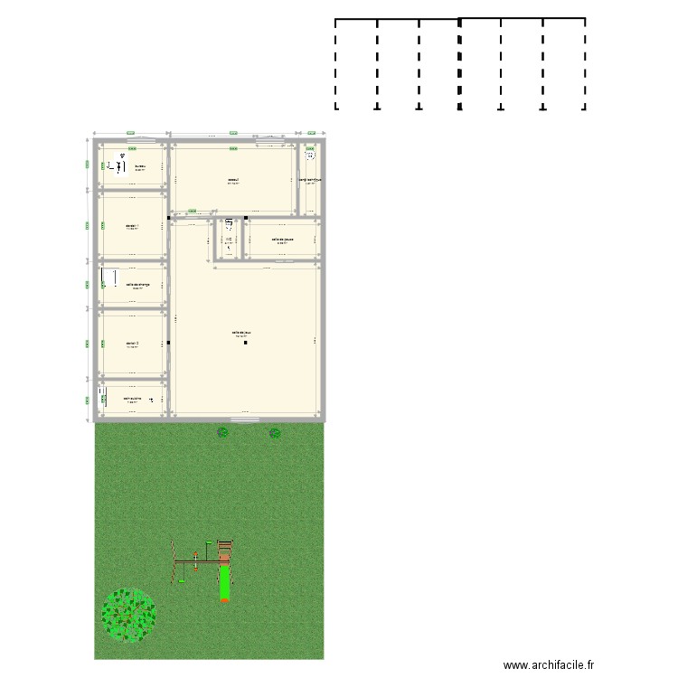 creche montataire final. Plan de 0 pièce et 0 m2