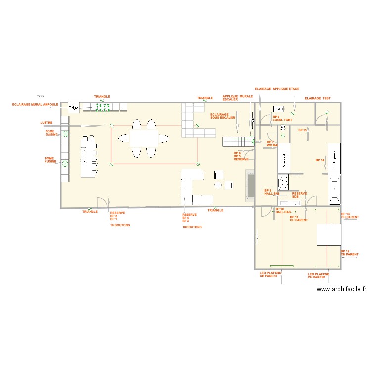 KNX. Plan de 0 pièce et 0 m2