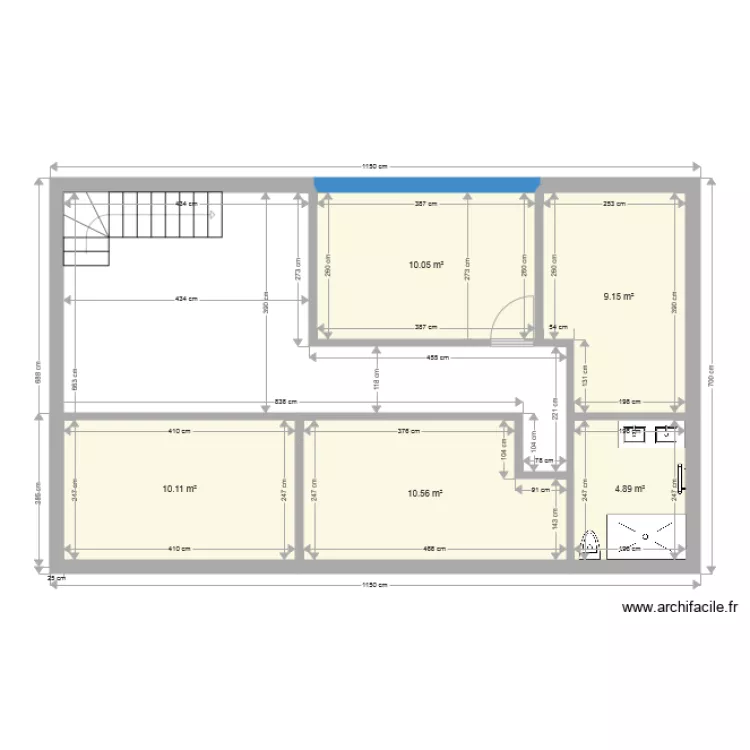 etage maison. Plan de 