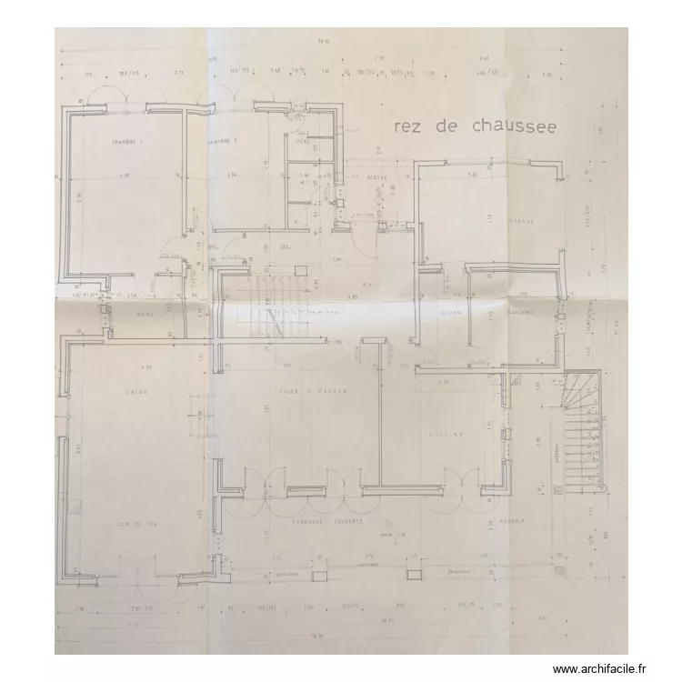 Plan original. Plan de Plan original. Plan de
