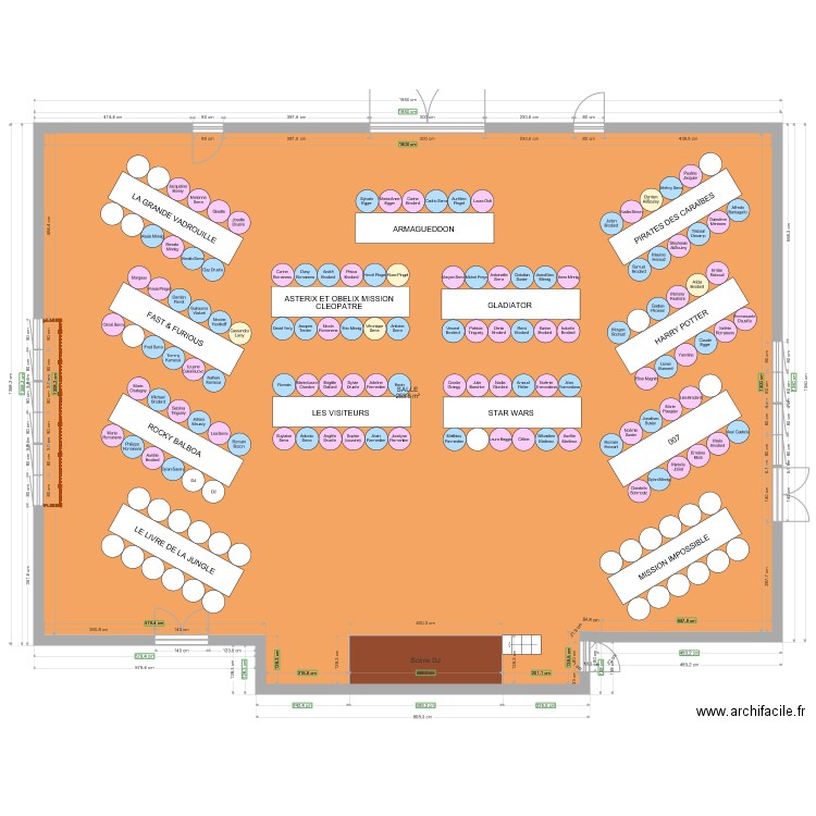 salle mariage. Plan de 0 pièce et 0 m2