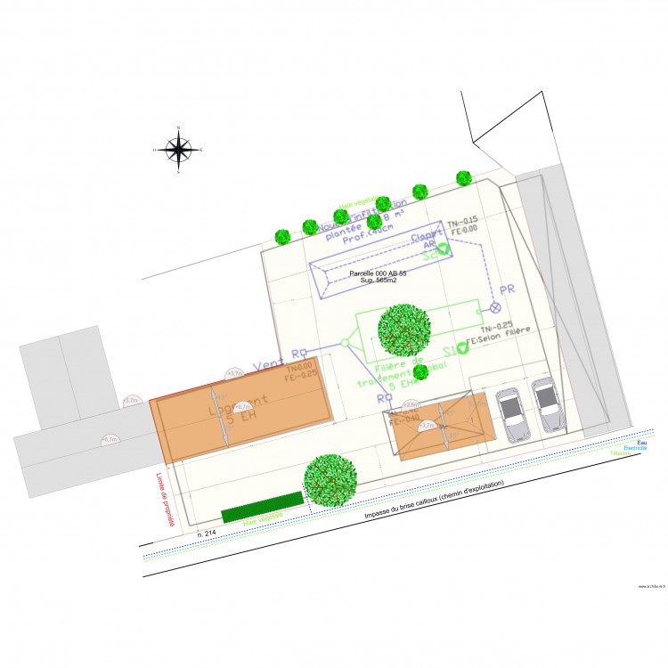 Plan Assainissement Phytoepur. Plan de 0 pièce et 0 m2