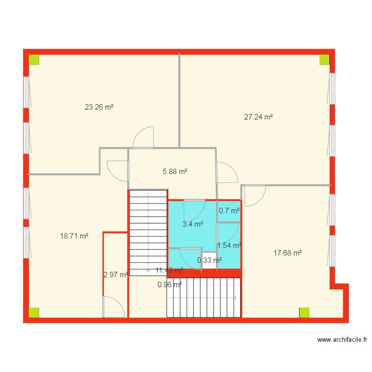 Acti club Bat A Existant. Plan de 0 pièce et 0 m2