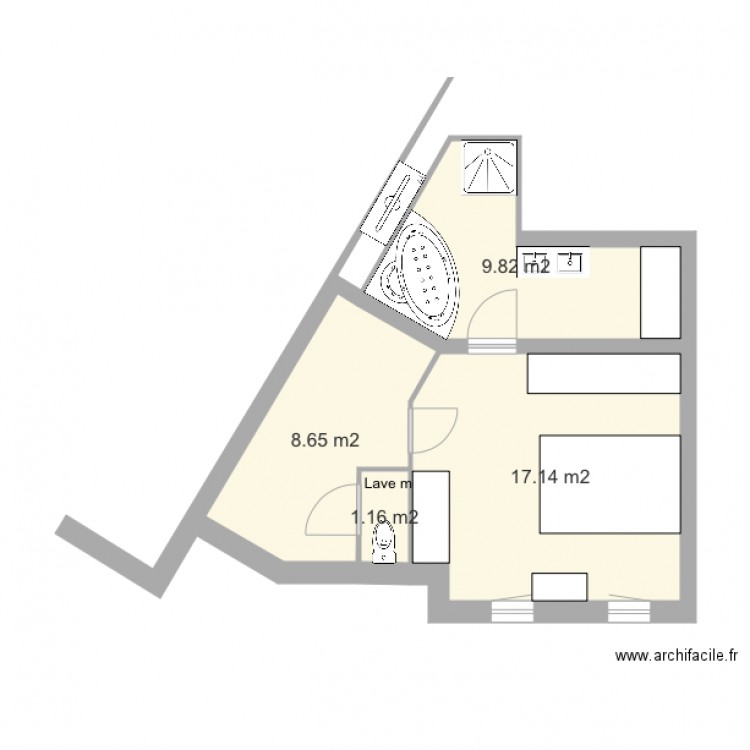 Deirainordc. Plan de 0 pièce et 0 m2