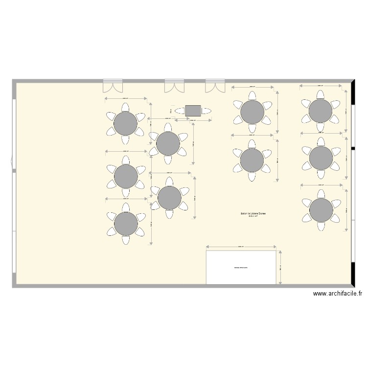 Salon La Lisiere Dorée Ste MESME version H. Plan de 0 pièce et 0 m2