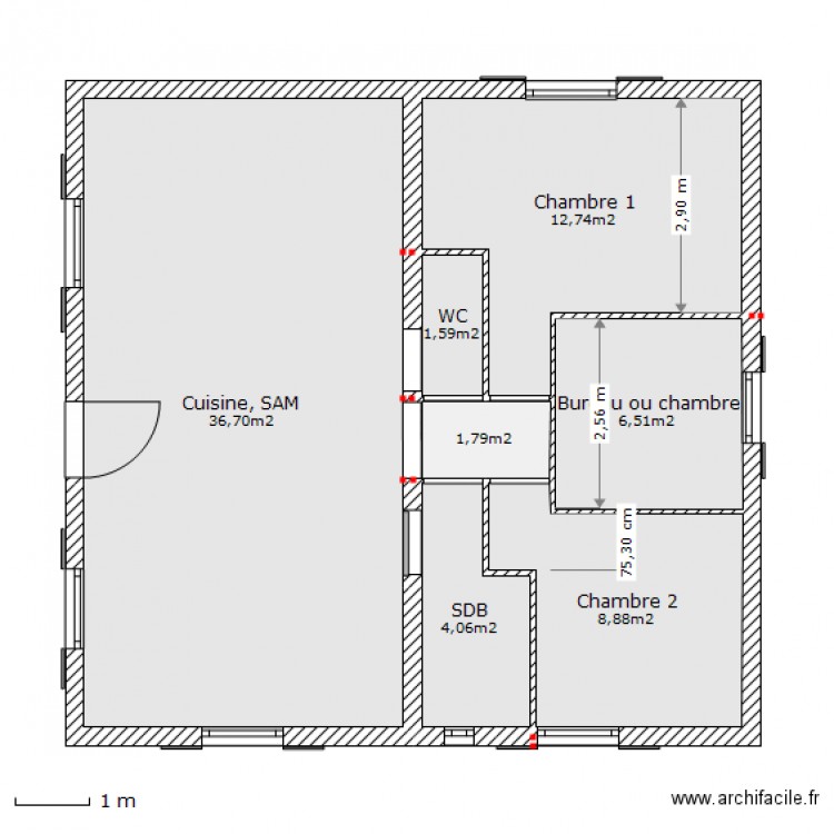 Roux Patricia A. Plan de 0 pièce et 0 m2