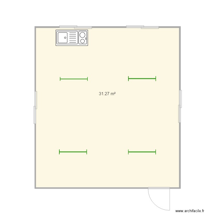 salle double refectoire bis. Plan de 0 pièce et 0 m2