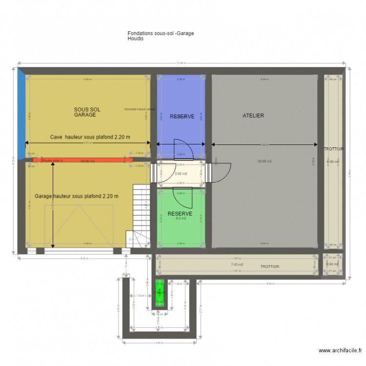 ESSAI SOUS SOL2. Plan de 0 pièce et 0 m2