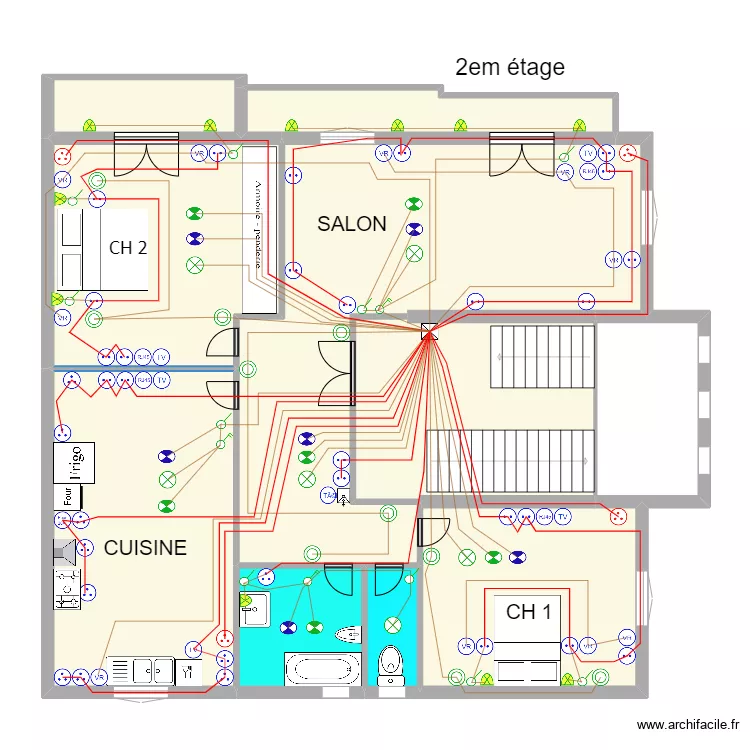 2er etage. Plan de 2er etage. Plan de