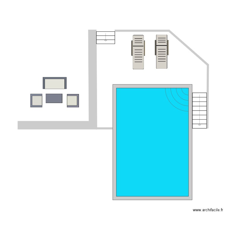 Piscine 2. Plan de 0 pièce et 0 m2