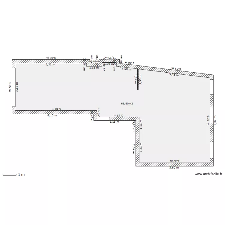Appartement nu. Plan de Appartement nu. Plan de