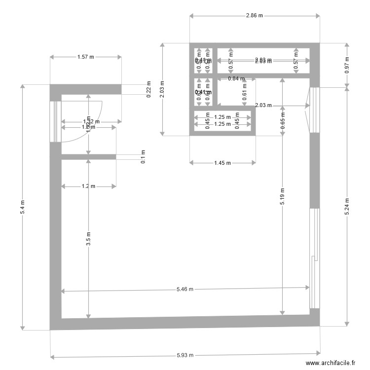 Séjour Castel Courrau. Plan de 0 pièce et 0 m2