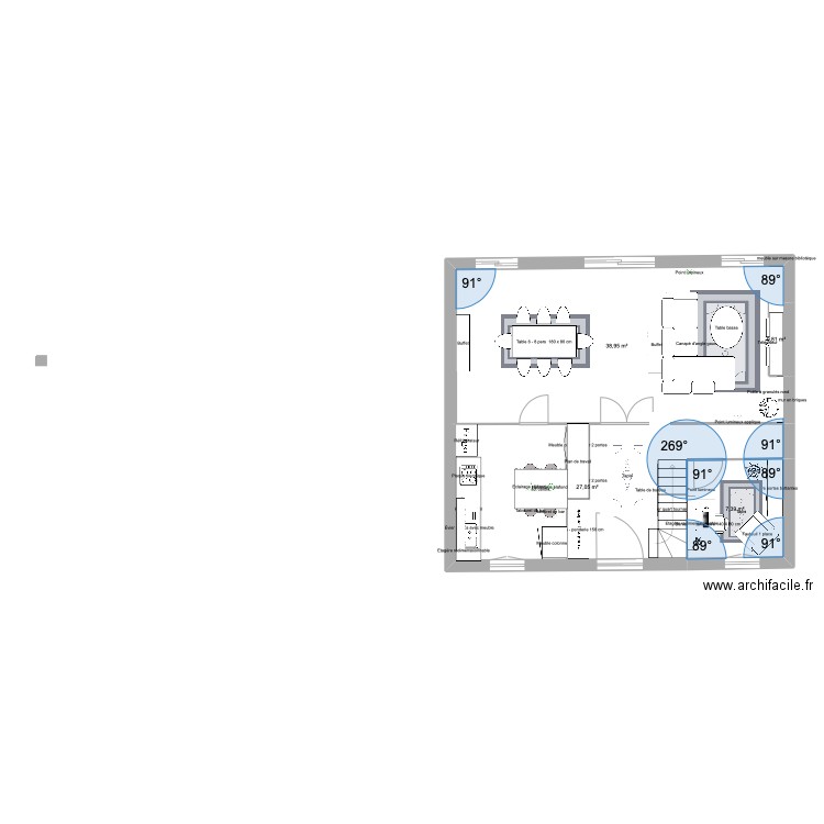 rdc NetN. Plan de 4 pièces et 74 m2