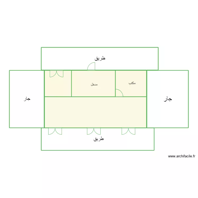 مهداوي الهاشمي. Plan de 