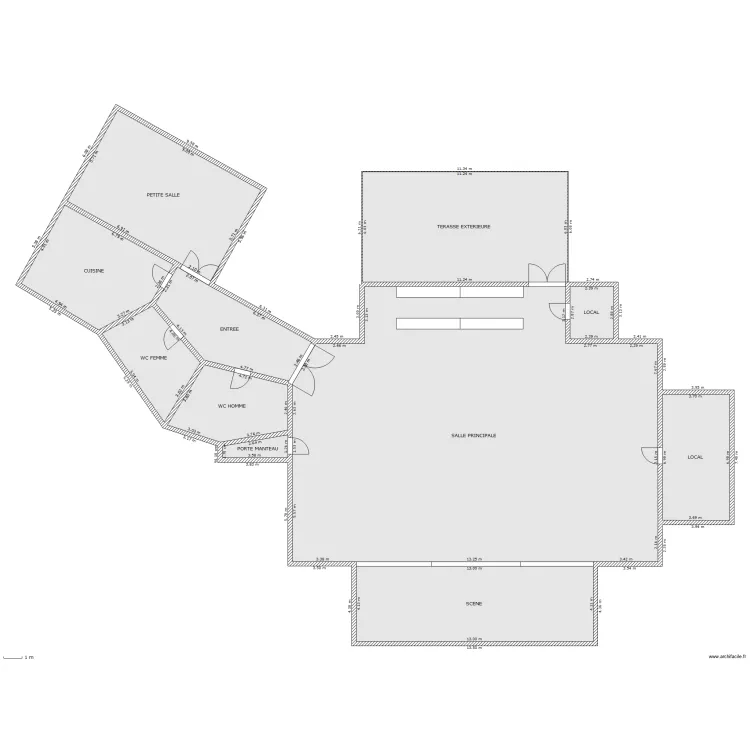 Salle des fête. Plan de Salle des fête. Plan de