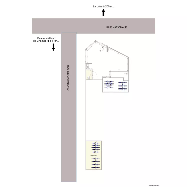 magasin plan de masse. Plan de 