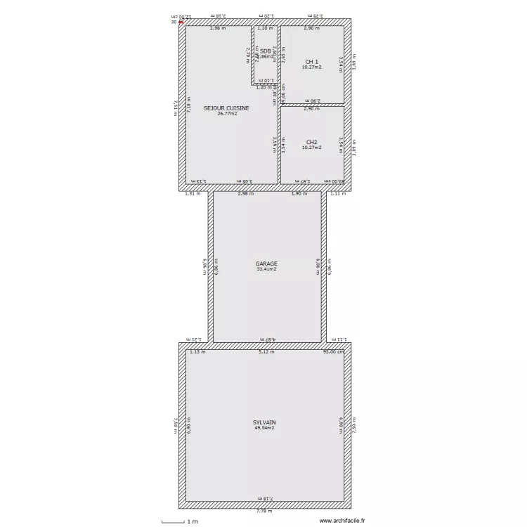 CHALET VILLE-VIEILLE BAS. Plan de CHALET VILLE-VIEILLE BAS. Plan de