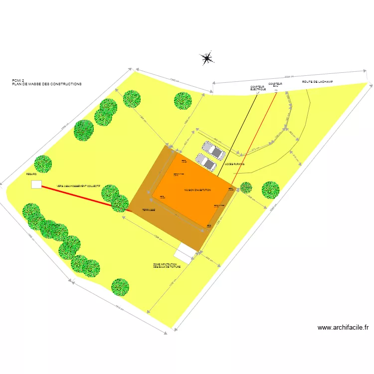PCMI 2 PLAN DE MASSE DU PROJET. Plan de 