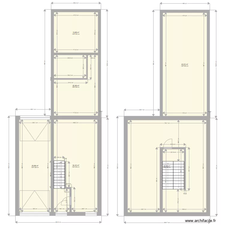REZ SITUATION EXISTANT modification 2. Plan de 