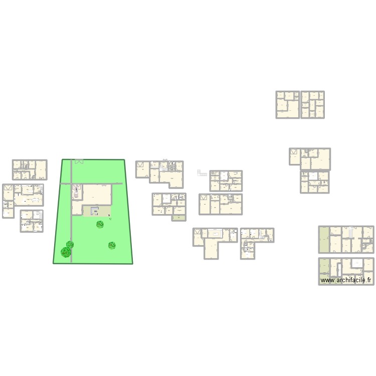 Real2. Plan de 131 pièces et 2940 m2