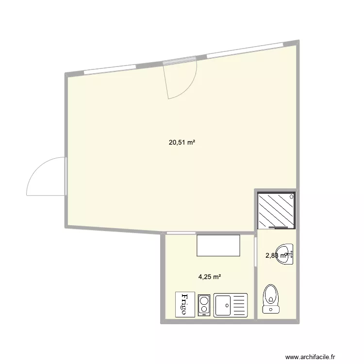 sabli&egrave;re. Plan de 
