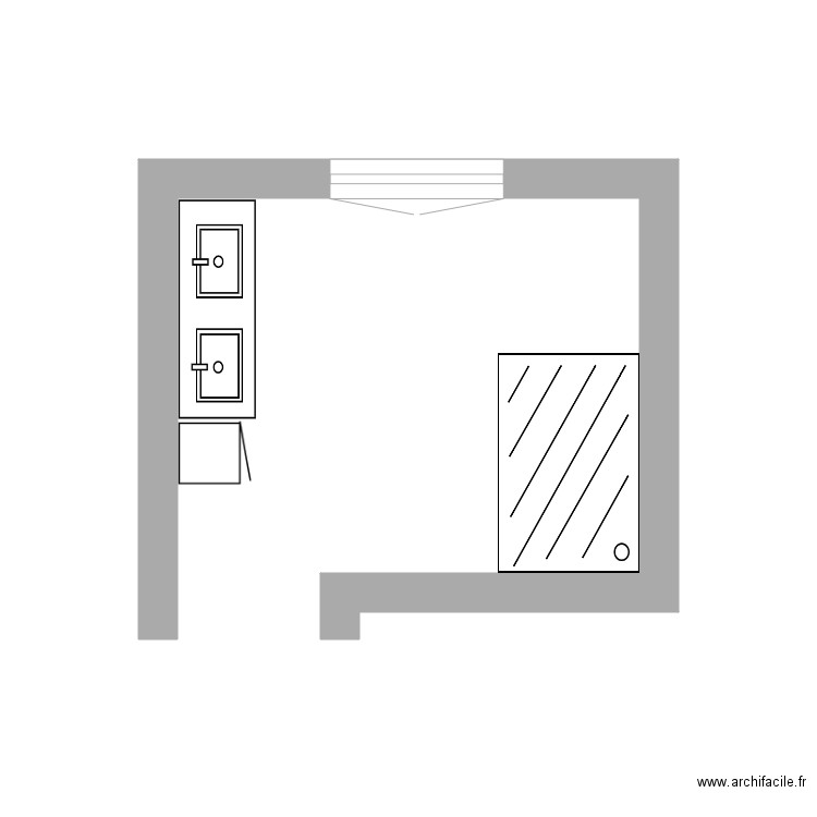 salle de bain. Plan de 0 pièce et 0 m2