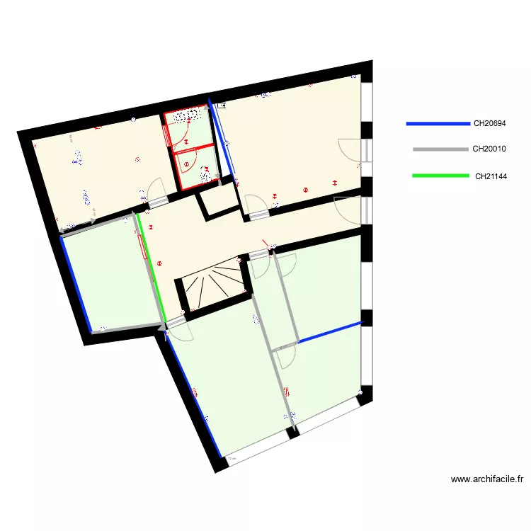 rions rdc peinture. Plan de 