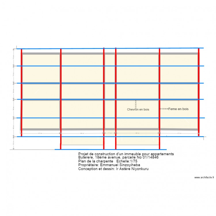musalac charpente. Plan de 0 pièce et 0 m2