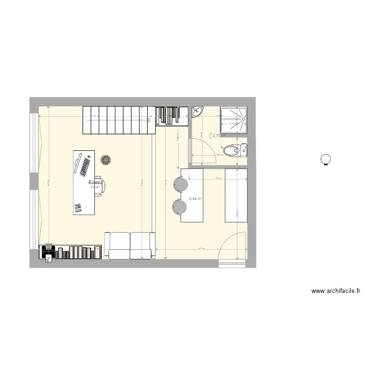 Bureau Lyon v3. Plan de 0 pièce et 0 m2