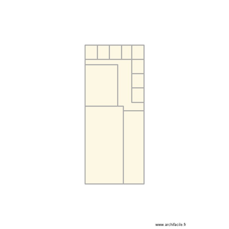 Bar Cuisine N110 NOIR SIDERAL. Plan de 12 pièces et 4 m2