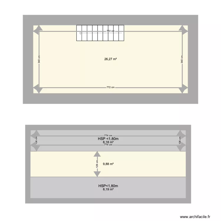Dependance 1 petite maison. Plan de 