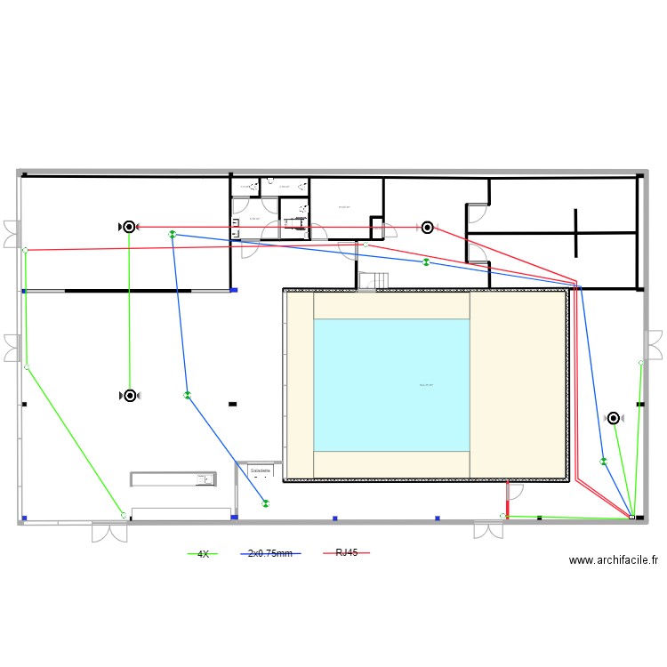 Plan TAKE OFF définitif incendie. Plan de 0 pièce et 0 m2