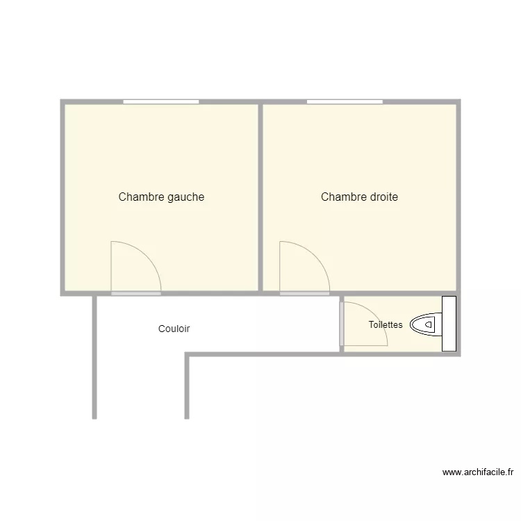 PLan avant travaux Scheubel. Plan de 